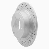 Dynamic Friction 2007-2017 Chrysler Sebring Rear Left Drilled & Slotted Geoperformance Rotor by Dynamic Friction Company 830-39024L