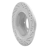 Dynamic Friction 2007-2017 Chrysler Sebring Rear Left Drilled & Slotted Geoperformance Rotor by Dynamic Friction Company 830-39024L