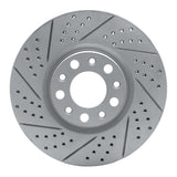 Dynamic Friction 2013-2023 Chrysler 200 Front Left Drilled & Slotted Geoperformance Rotor by Dynamic Friction Company 830-39025L