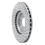 Dynamic Friction 2013-2023 Chrysler 200 Front Left Drilled & Slotted Geoperformance Rotor by Dynamic Friction Company 830-39025L