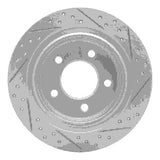 Dynamic Friction 2004-2008 Chrysler Pacifica Rear Left Drilled & Slotted Geoperformance Rotor by Dynamic Friction Company 830-39028L