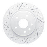 Dynamic Friction 2017-2025 Chrysler Grand Caravan Rear Left Drilled & Slotted Geoperformance Rotor by Dynamic Friction Company 830-39030L