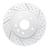 Dynamic Friction 2017-2025 Chrysler Pacifica Rear Right Drilled & Slotted Geoperformance Rotor by Dynamic Friction Company 830-39030R