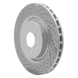 Dynamic Friction 2003-2017 Dodge Viper Rear Left Drilled & Slotted Geoperformance Rotor by Dynamic Friction Company 830-40023L