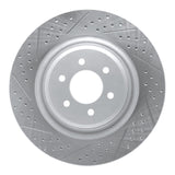 Dynamic Friction 2003-2017 Dodge Viper Rear Left Drilled & Slotted Geoperformance Rotor by Dynamic Friction Company 830-40023L