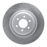 Dynamic Friction 2003-2017 Dodge Viper Rear Right Drilled & Slotted Geoperformance Rotor by Dynamic Friction Company 830-40023R