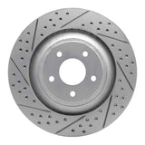 Dynamic Friction 2008-2014 Chrysler 200 Front Left Drilled & Slotted Geoperformance Rotor by Dynamic Friction Company 830-40025L