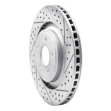 Dynamic Friction 2008-2014 Chrysler 200 Front Right Drilled & Slotted Geoperformance Rotor by Dynamic Friction Company 830-40025R