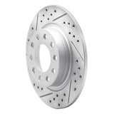 Dynamic Friction 2013-2016 Dodge Dart Rear Left Drilled & Slotted Geoperformance Rotor by Dynamic Friction Company 830-40030L