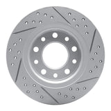 Dynamic Friction 2013-2016 Dodge Dart Rear Left Drilled & Slotted Geoperformance Rotor by Dynamic Friction Company 830-40030L