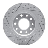 Dynamic Friction 2013-2016 Dodge Dart Rear Right Drilled & Slotted Geoperformance Rotor by Dynamic Friction Company 830-40030R
