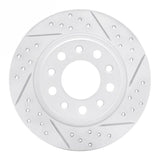Dynamic Friction 2013-2016 Dodge Dart Rear Right Drilled & Slotted Geoperformance Rotor by Dynamic Friction Company 830-40030R