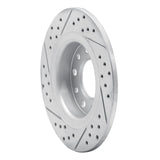 Dynamic Friction 2013-2016 Dodge Dart Rear Right Drilled & Slotted Geoperformance Rotor by Dynamic Friction Company 830-40030R