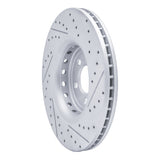 Dynamic Friction 2014-2023 Dodge Charger Front Left Drilled & Slotted Geoperformance Rotor by Dynamic Friction Company 830-40035L