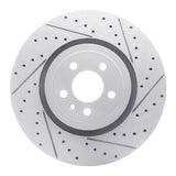 Dynamic Friction 2014-2023 Dodge Charger Front Right Drilled & Slotted Geoperformance Rotor by Dynamic Friction Company 830-40035R