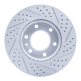 Dynamic Friction 2006-2025 American Coach Patriot Front Left Drilled & Slotted Geoperformance Rotor by Dynamic Friction Company 830-40043L