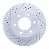 Dynamic Friction 2006-2025 American Coach Patriot Front Left Drilled & Slotted Geoperformance Rotor by Dynamic Friction Company 830-40043L