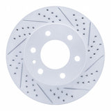 Dynamic Friction 2006-2025 American Coach Patriot Front Right Drilled & Slotted Geoperformance Rotor by Dynamic Friction Company 830-40043R