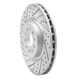 Dynamic Friction 2015-2022 Ram Promaster City Front Left Drilled & Slotted Geoperformance Rotor by Dynamic Friction Company 830-40049L