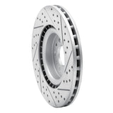 Dynamic Friction 2015-2022 Ram Promaster City Front Left Drilled & Slotted Geoperformance Rotor by Dynamic Friction Company 830-40049L