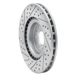 Dynamic Friction 2015-2022 Ram Promaster City Front Right Drilled & Slotted Geoperformance Rotor by Dynamic Friction Company 830-40049R