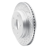 Dynamic Friction 2002-2024 Chrysler Aspen Front Left Drilled & Slotted Geoperformance Rotor by Dynamic Friction Company 830-40094L