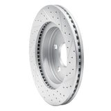 Dynamic Friction 2002-2024 Chrysler Aspen Front Left Drilled & Slotted Geoperformance Rotor by Dynamic Friction Company 830-40094L