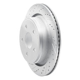 Dynamic Friction 2002-2024 Chrysler Aspen Rear Left Drilled & Slotted Geoperformance Rotor by Dynamic Friction Company 830-40095L