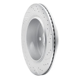 Dynamic Friction 2002-2024 Chrysler Aspen Rear Left Drilled & Slotted Geoperformance Rotor by Dynamic Friction Company 830-40095L