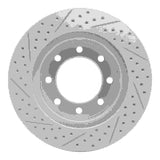 Dynamic Friction 2003-2008 Dodge Ram 3500 Front Right Drilled & Slotted Geoperformance Rotor by Dynamic Friction Company 830-40102R