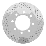 Dynamic Friction 2003-2008 Dodge Ram 3500 Front Right Drilled & Slotted Geoperformance Rotor by Dynamic Friction Company 830-40102R