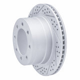 Dynamic Friction 2003-2008 Dodge Ram 4000 (Mexico) Rear Left Drilled & Slotted Geoperformance Rotor by Dynamic Friction Company 830-40103L