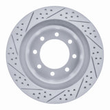 Dynamic Friction 2003-2008 Dodge Ram 1500 Pickup Rear Right Drilled & Slotted Geoperformance Rotor by Dynamic Friction Company 830-40103R