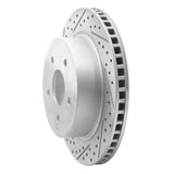 Dynamic Friction 2004-2006 Dodge Ram 1500 Pickup Rear Left Drilled & Slotted Geoperformance Rotor by Dynamic Friction Company 830-40106L