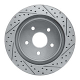 Dynamic Friction 2004-2006 Dodge Ram 1500 Pickup Rear Left Drilled & Slotted Geoperformance Rotor by Dynamic Friction Company 830-40106L
