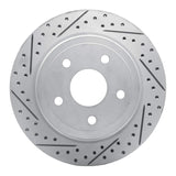 Dynamic Friction 2004-2006 Dodge Ram 1500 Pickup Rear Left Drilled & Slotted Geoperformance Rotor by Dynamic Friction Company 830-40106L