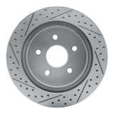 Dynamic Friction 2004-2006 Dodge Ram 1500 Pickup Rear Right Drilled & Slotted Geoperformance Rotor by Dynamic Friction Company 830-40106R