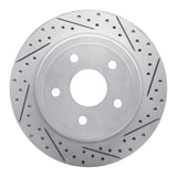 Dynamic Friction 2004-2006 Dodge Ram 1500 Pickup Rear Right Drilled & Slotted Geoperformance Rotor by Dynamic Friction Company 830-40106R