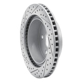 Dynamic Friction 2004-2006 Dodge Ram 1500 Pickup Rear Right Drilled & Slotted Geoperformance Rotor by Dynamic Friction Company 830-40106R
