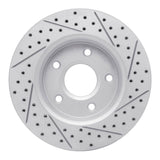 Dynamic Friction 2008-2016 Chrysler Town & Country Front Left Drilled & Slotted Geoperformance Rotor by Dynamic Friction Company 830-40107L