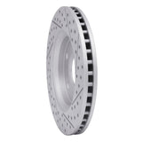 Dynamic Friction 2008-2016 Chrysler Town & Country Front Left Drilled & Slotted Geoperformance Rotor by Dynamic Friction Company 830-40107L