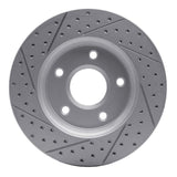 Dynamic Friction 2008-2016 Chrysler Town & Country Front Right Drilled & Slotted Geoperformance Rotor by Dynamic Friction Company 830-40107R