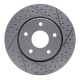 Dynamic Friction 2008-2016 Chrysler Town & Country Front Right Drilled & Slotted Geoperformance Rotor by Dynamic Friction Company 830-40107R