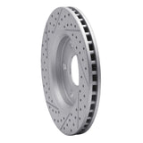 Dynamic Friction 2008-2016 Chrysler Town & Country Front Right Drilled & Slotted Geoperformance Rotor by Dynamic Friction Company 830-40107R