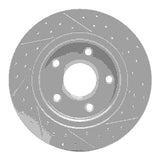 Dynamic Friction 2008-2016 Chrysler Town & Country Rear Left Drilled & Slotted Geoperformance Rotor by Dynamic Friction Company 830-40109L