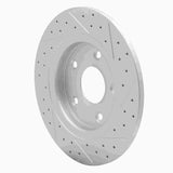 Dynamic Friction 2008-2016 Chrysler Town & Country Rear Left Drilled & Slotted Geoperformance Rotor by Dynamic Friction Company 830-40109L