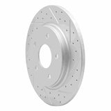 Dynamic Friction 2008-2016 Chrysler Town & Country Rear Right Drilled & Slotted Geoperformance Rotor by Dynamic Friction Company 830-40109R