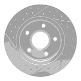 Dynamic Friction 2008-2016 Chrysler Town & Country Rear Right Drilled & Slotted Geoperformance Rotor by Dynamic Friction Company 830-40109R
