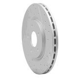 Dynamic Friction 2012-2025 Chrysler Grand Caravan Front Left Drilled & Slotted Geoperformance Rotor by Dynamic Friction Company 830-40112L