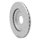 Dynamic Friction 2012-2025 Chrysler Grand Caravan Front Left Drilled & Slotted Geoperformance Rotor by Dynamic Friction Company 830-40112L